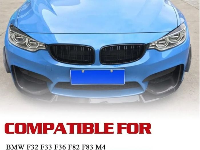 2Pcs/Set Carbon Fiber Headlight Eyebrows Eye Lid Cover fit for BMW 4 Series F32 F33 F36