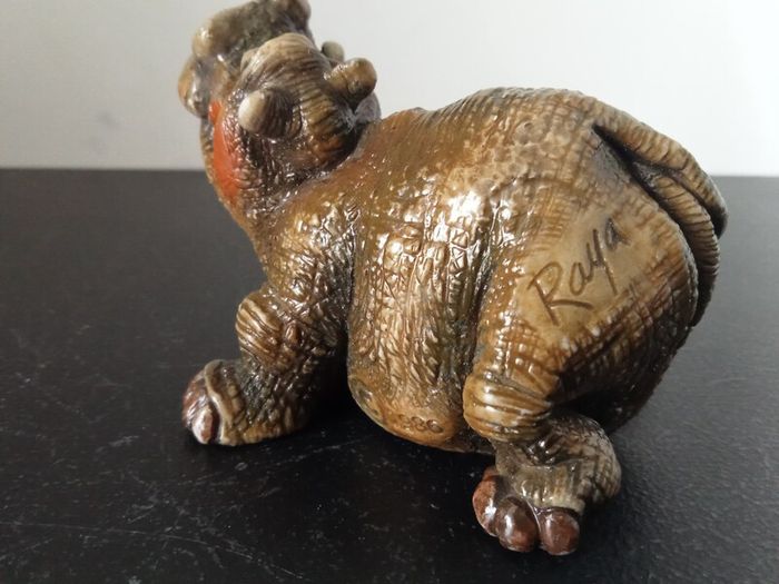 John Raya Beasties of the Kingdom Hippo Figurine, Vintage 1986