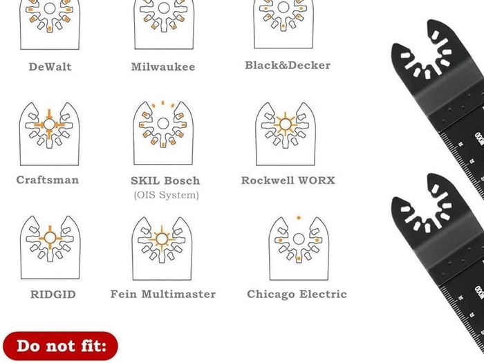 NEW SALE | Oscillating Saw Blades, 20 Pcs Universal Quick Release Multitool Blades for DeWalt Craftsman Bosch FEIN Ridgid Makita Milwaukee