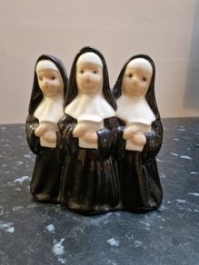 Vintage, 3 Nuns Candlestick