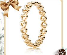 Pandora Linked Love Gold (585) Ring