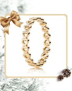 Pandora Linked Love Gold (585) Ring