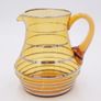 Vintage Amber Glass Jug With Glasses Image 5