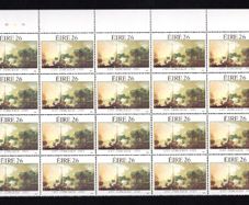 1985 Ireland Anniversaries 800th Anniversary of Cork City Commemorative Stamps Block of 20 including plate block 2B1B1B1B Mint Never Hinged (MNH)