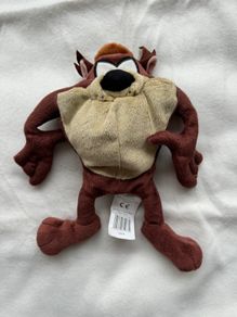 Boots Taz Tasmanian Devil Plush WB Looney Tunes Used Please Look at the pictures