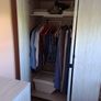 Three-door wardrobe in light wood effect finish Image 2