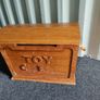 Vintage Solid Teak Wood Toy Chest - Handcrafted in Indonesia Image 2