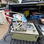 Vintage SAILOR / S.P. Radio Aalborg marine radio equipment comprising communications receiver, CH40 distress/calling unit, Tebeco TC-400 direction finder and 12V power supply. Image 4