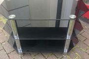 Glass tv table