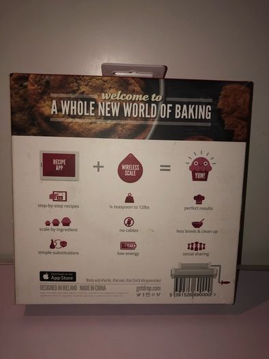 Drop connected kitchen scales