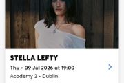 Stella Lefty x2 tickets