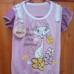 Girls Oykum pink summer T. Shirt New with tags