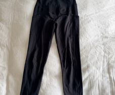 Natal Active Luxe Maternity & Postnatal Leggings in Soft Black - size UK 10