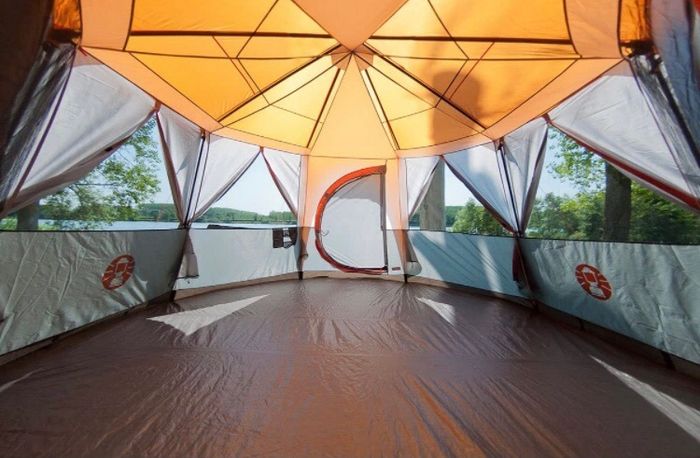 6 Man Festival Dome Tent, 6 Person Family Camping Tent with 360 Degree Panoramic View, Stable Steel Pole Construction, Sewn-in Groundsheet, 100 Percent Waterproof