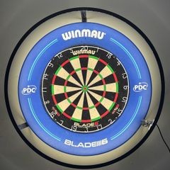 dart board blade 6 with light surround and darts