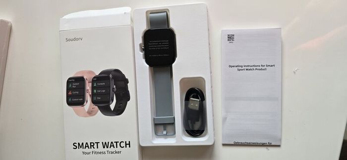 Soudorv T70 Smartwatch Unisex, Smart Watch with Telephone Function/Message Reminder, Waterproof Fitness Watch for Android iOS