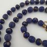 Antique Venetian African Style Floral & African Blue Glass Beads Necklace Image 2