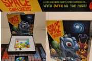 Space Checkers Strategy Board Game