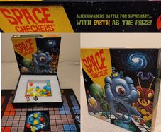 Space Checkers Strategy Board Game