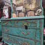Set of Chest of Drawers with Mirror and 2 Lockers Image 2