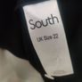 South black long sleeve V-neck blouse size UK20 EU48 Postage included Image 5