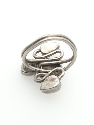 Vintage 925 Sterling Silver Multi-Gemstone Ring
