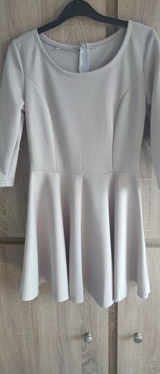flared Grey dress size sm new
