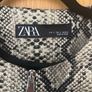 Women's Zara Reptile/ Snake Print Zip Jacket Size S Image 2