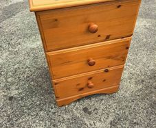 Lovely three drawer pine locker