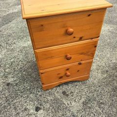 Lovely three drawer pine locker