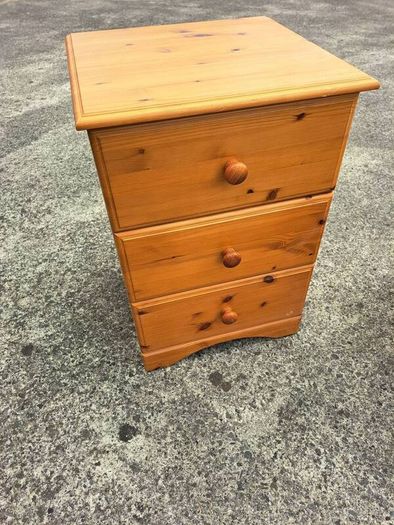 Lovely three drawer pine locker