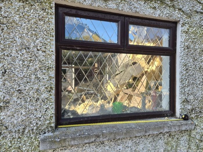 Double Glazed brown pvc window