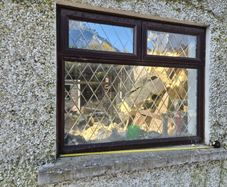Double Glazed brown pvc window