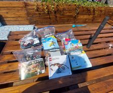 6 bags of lego Sets with instruction books
