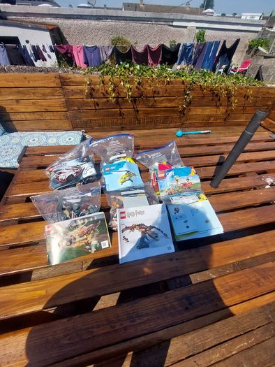 6 bags of lego Sets with instruction books