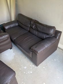Brown Leather Couches