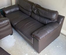 Brown Leather Couches
