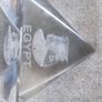 Glass Egypt Pyramid Clear Glass Ornaments AS PAPER WEIGHT. Image 2