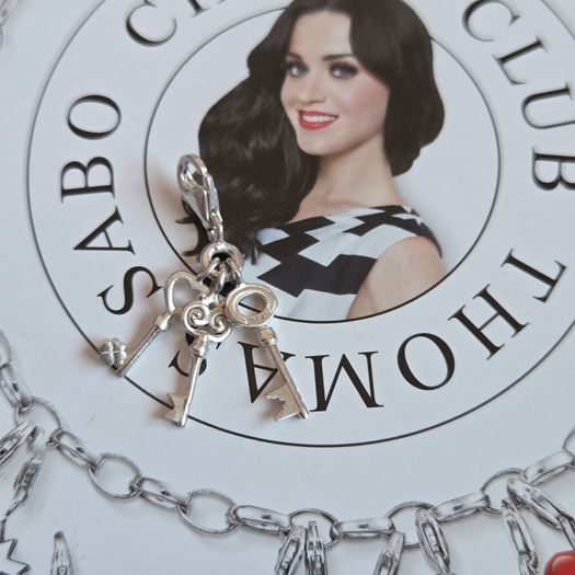 Thomas Sabo three ornate sterling silver keys dangling together charm