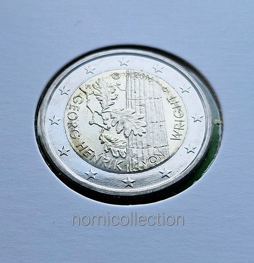 Finland 2016 year Uncirculated 2 Euro coin.