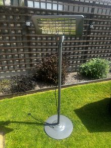 Electric Patio Heater 2 Heat Settings Excellent Condition