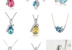 Swarovski Crystal Pendant Silver Necklace