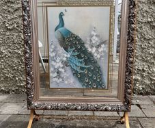 vintage peacock Fireguard