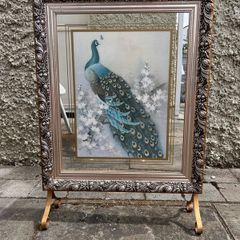 vintage peacock Fireguard