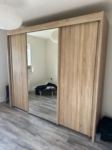 Sliding Wardrobe with Full-Length Mirror