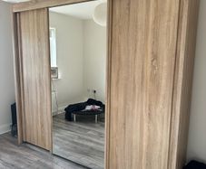 Sliding Wardrobe with Full-Length Mirror