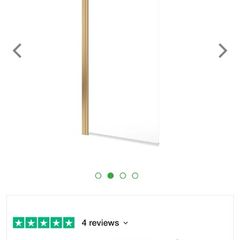 Radius bathscreen