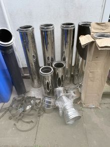 Stove insulated flu