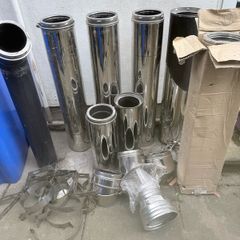 Stove insulated flu