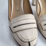 CHLOE Moassin leather off white court Sz 40 (Fit 7.5 - 8 UK) - Rrp 399 euro Image 3